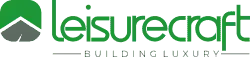 Leisurecraft logo. Handcrafted saunas and cold plunges